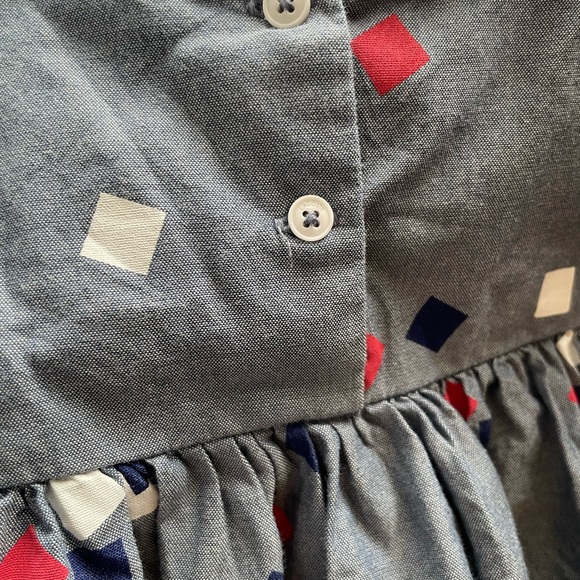 Girls Lacoste Sleeveless Confetti Print Dress - Picture 2 of 5